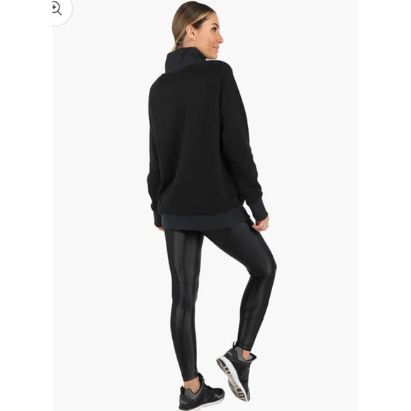 KORAL Lucid Black Cotton Comfortable Boxy Sweatshirt Oversized USA Made - Picture 3 of 11